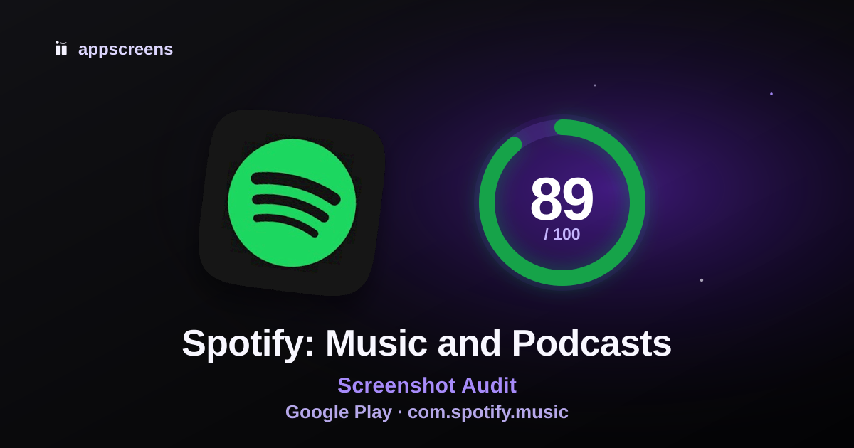 Spotify Google Play ASO score preview