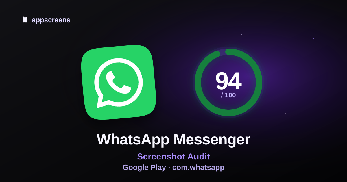WhatsApp Google Play ASO score preview