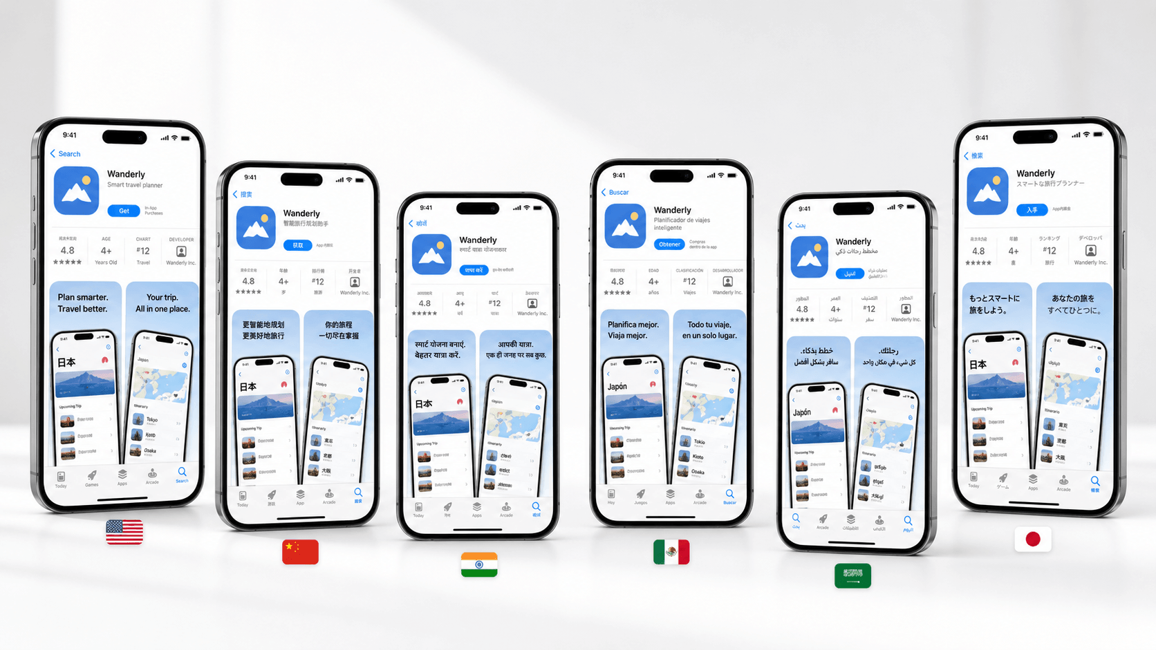 App localization language planning reference for choosing which languages to localize an app into.