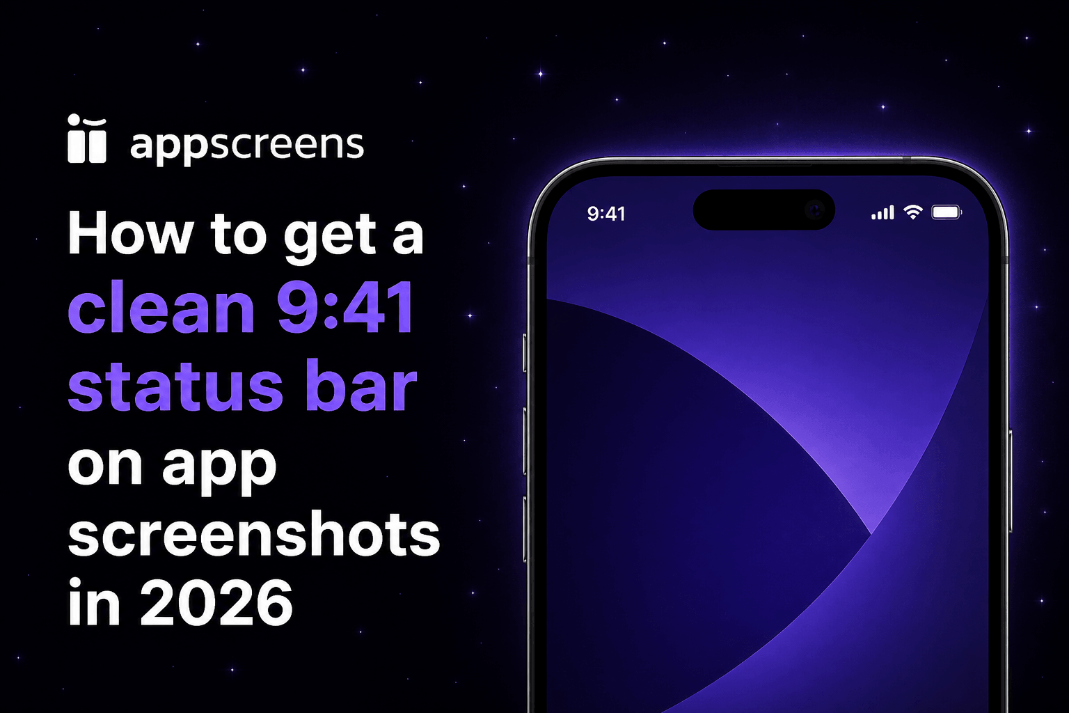 How to Get a Clean 9:41 Status Bar for App Store Screenshots