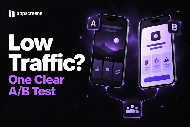 How to A/B Test App Screenshots with Low Traffic