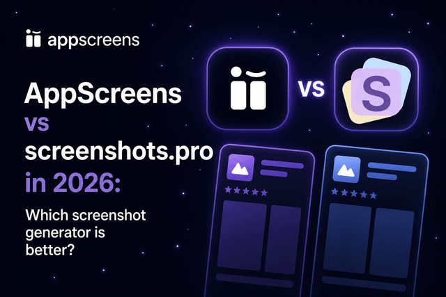 AppScreens vs screenshots.pro in 2026: Which Screenshot Generator Is Better?