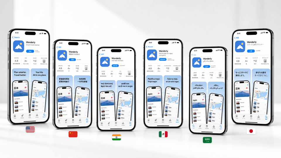 App localization language planning reference for choosing which languages to localize an app into.