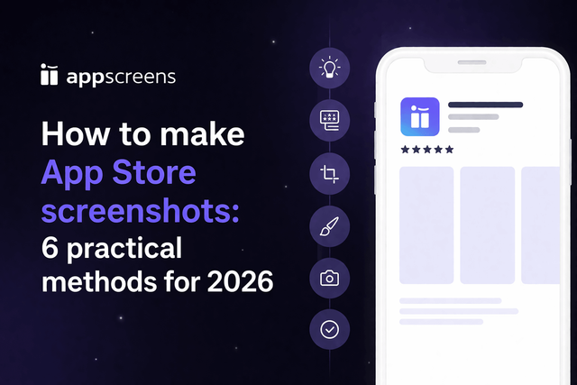 How to Make App Store Screenshots in 2026: 6 Methods Compared