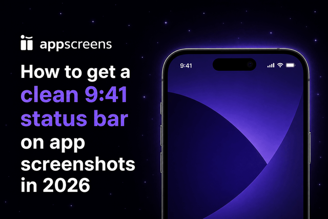 How to Get a Clean 9:41 Status Bar for App Store Screenshots